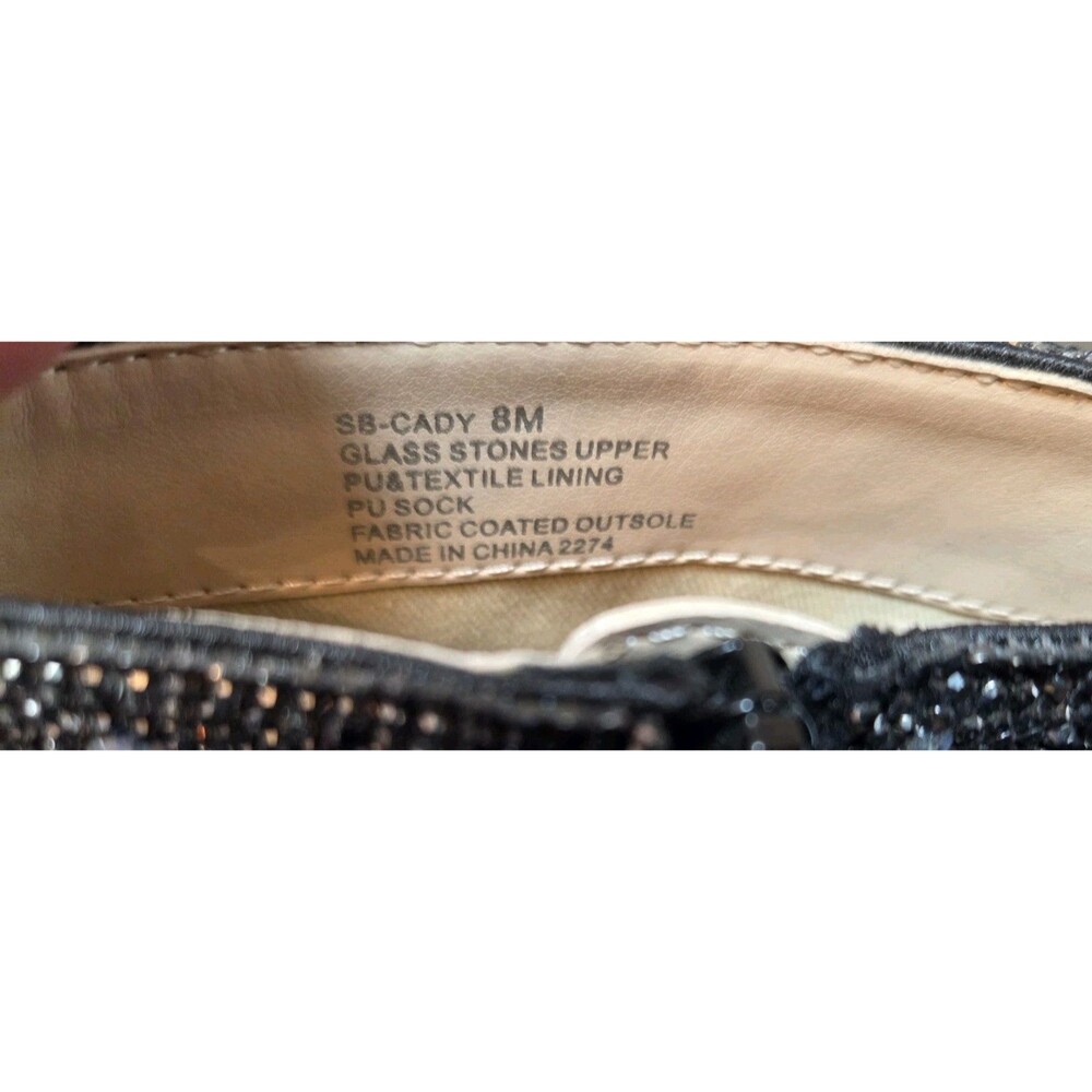 Betsey Johnson Cady Crystal Pavé Booties block heel booties - Size 8 - Picture 2 of 16